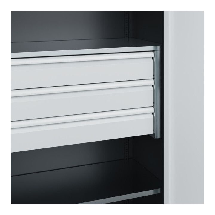C+P Armoire à charges lourdes Acurado Pro 1950 x 1000 x 500 mm 7021/7035