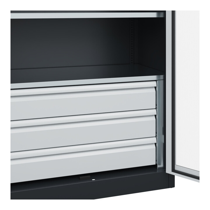C+P Armoire à charges lourdes Acurado Pro 1950 x 1000 x 500 mm 7021/7035