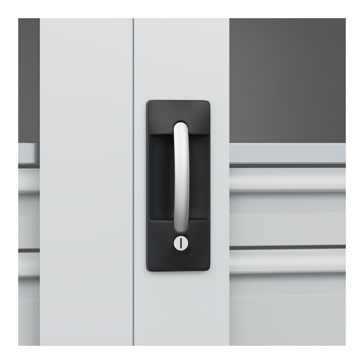 C+P Armoire à charges lourdes Acurado Pro 1950 x 1000 x 500 mm 7021/7035
