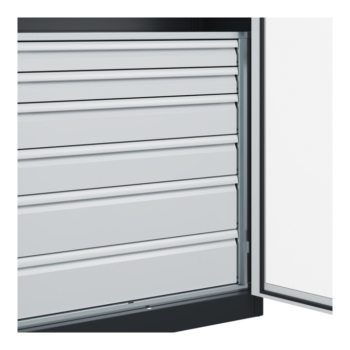 C+P Armoire à charges lourdes Acurado Pro 1950 x 1000 x 500 mm 7021/7035