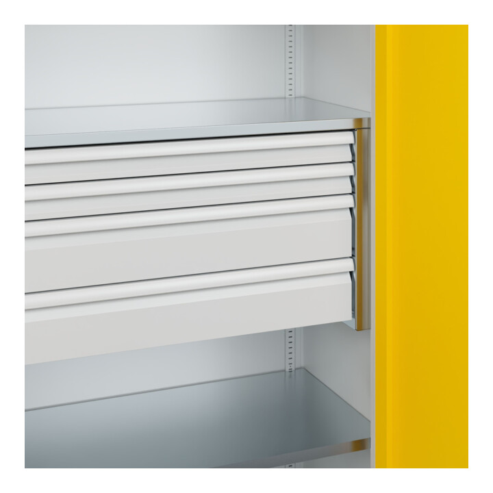 C+P Armoire à charges lourdes Acurado Pro 1950 x 1000 x 500 mm 7035/1023