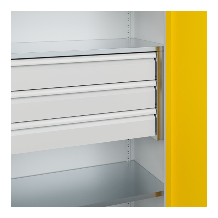 C+P Armoire à charges lourdes Acurado Pro 1950 x 1000 x 500 mm 7035/1023