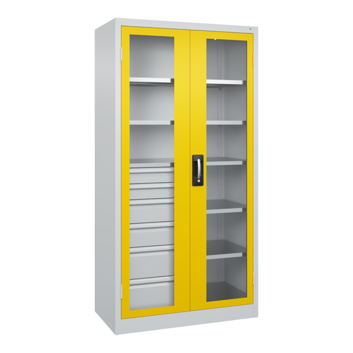 C+P Armoire à charges lourdes Acurado Pro 1950 x 1000 x 500 mm 7035/1023