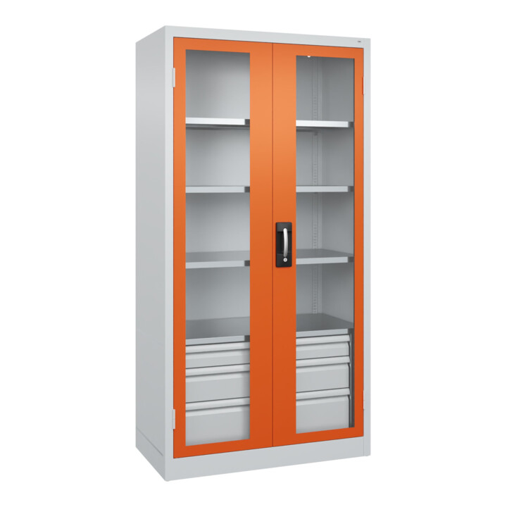 C+P Armoire à charges lourdes Acurado Pro 1950 x 1000 x 500 mm 7035/2004