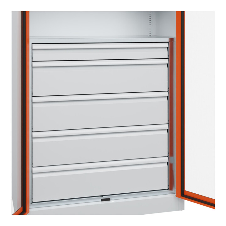 C+P Armoire à charges lourdes Acurado Pro 1950 x 1000 x 500 mm 7035/2004