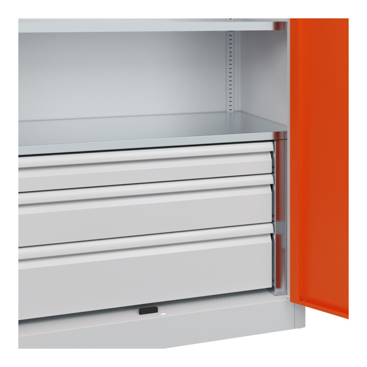 C+P Armoire à charges lourdes Acurado Pro 1950 x 1000 x 500 mm 7035/2004