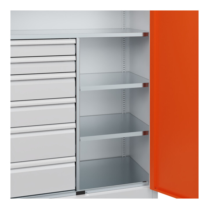 C+P Armoire à charges lourdes Acurado Pro 1950 x 1000 x 500 mm 7035/2004