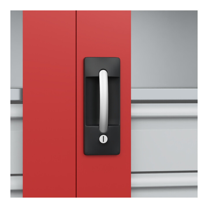 C+P Armoire à charges lourdes Acurado Pro 1950 x 1000 x 500 mm 7035/3000