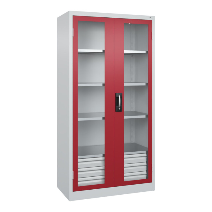 C+P Armoire à charges lourdes Acurado Pro 1950 x 1000 x 500 mm 7035/3003