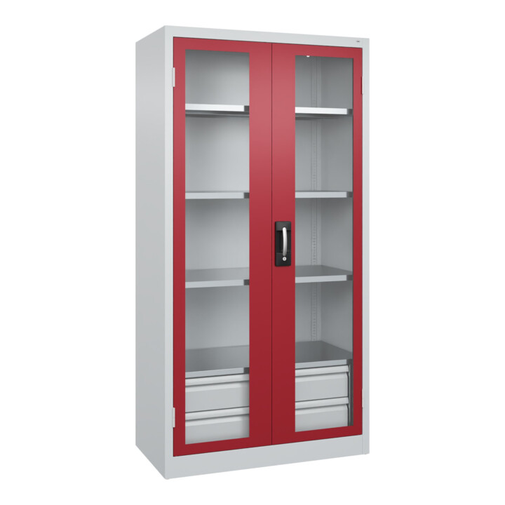 C+P Armoire à charges lourdes Acurado Pro 1950 x 1000 x 500 mm 7035/3003