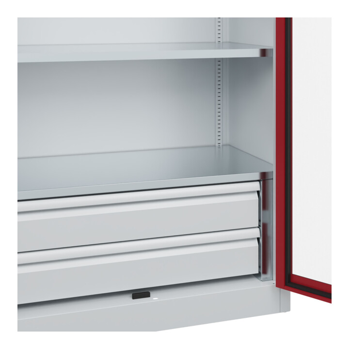 C+P Armoire à charges lourdes Acurado Pro 1950 x 1000 x 500 mm 7035/3003