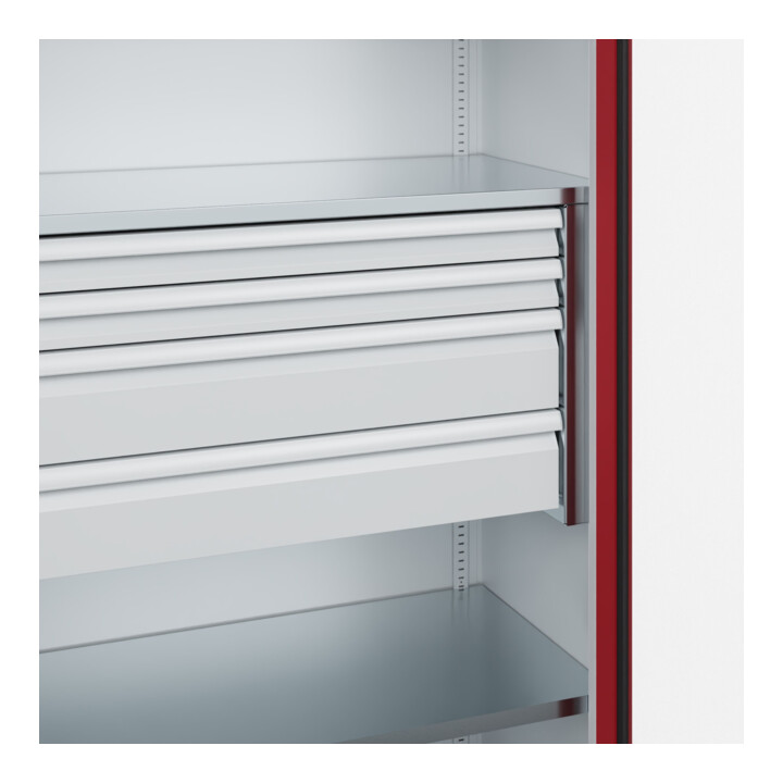 C+P Armoire à charges lourdes Acurado Pro 1950 x 1000 x 500 mm 7035/3003