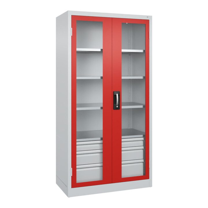 C+P Armoire à charges lourdes Acurado Pro 1950 x 1000 x 500 mm 7035/3020