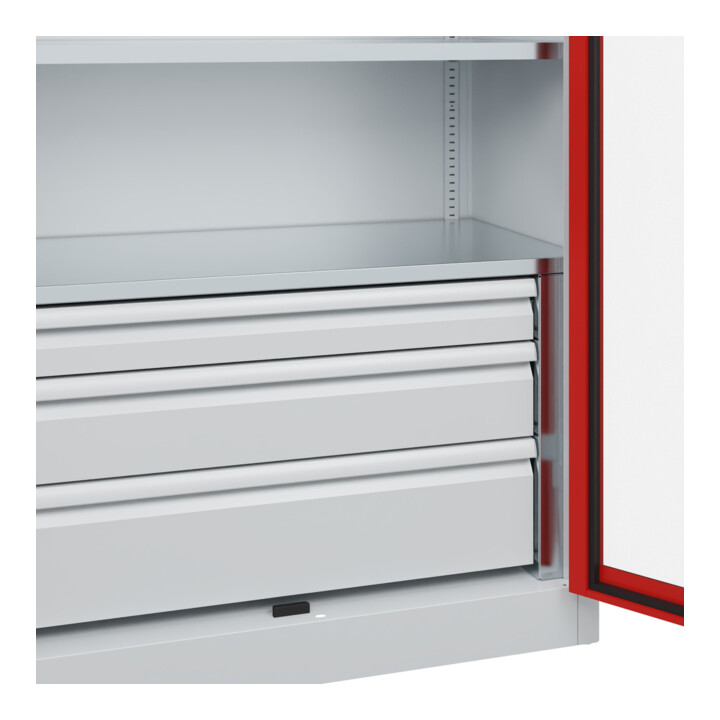 C+P Armoire à charges lourdes Acurado Pro 1950 x 1000 x 500 mm 7035/3020