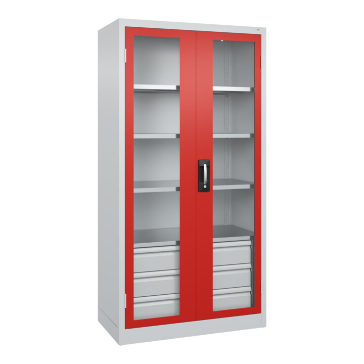 C+P Armoire à charges lourdes Acurado Pro 1950 x 1000 x 500 mm 7035/3020