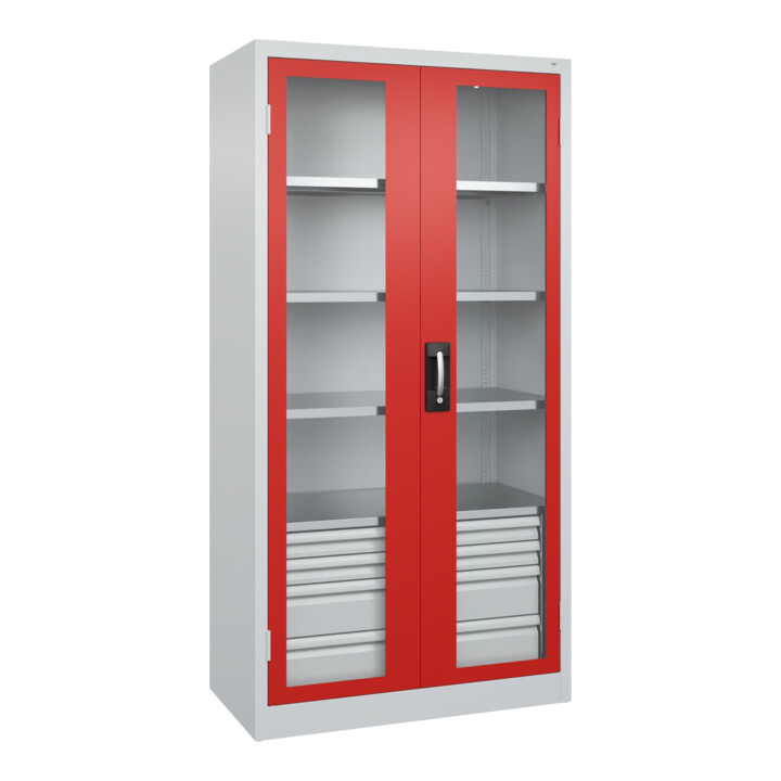 C+P Armoire à charges lourdes Acurado Pro 1950 x 1000 x 500 mm 7035/3020
