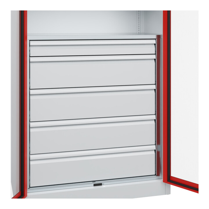 C+P Armoire à charges lourdes Acurado Pro 1950 x 1000 x 500 mm 7035/3020