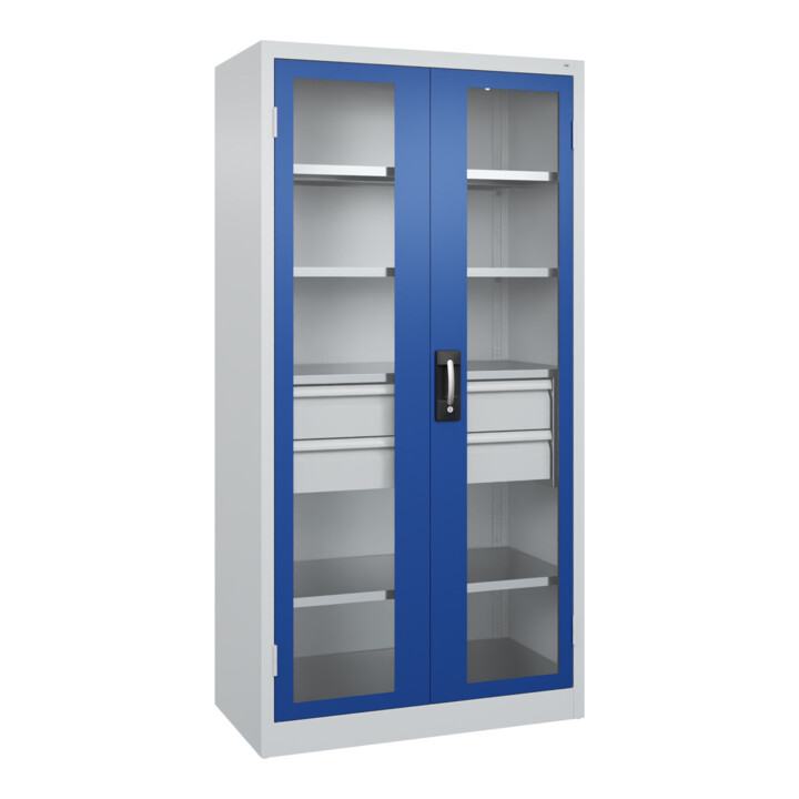 C+P Armoire à charges lourdes Acurado Pro 1950 x 1000 x 500 mm 7035/5010