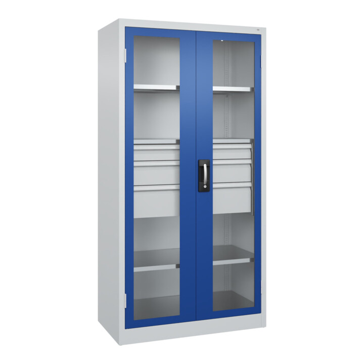 C+P Armoire à charges lourdes Acurado Pro 1950 x 1000 x 500 mm 7035/5010