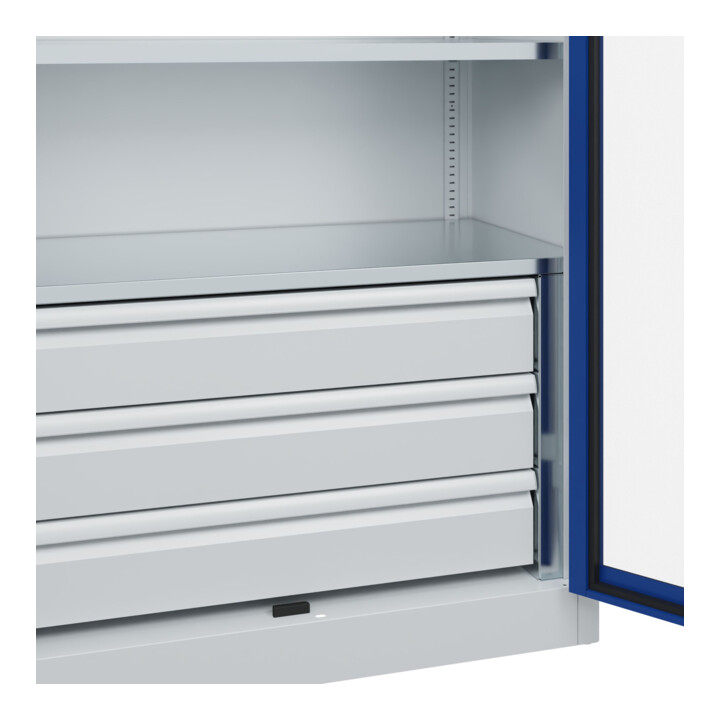 C+P Armoire à charges lourdes Acurado Pro 1950 x 1000 x 500 mm 7035/5010