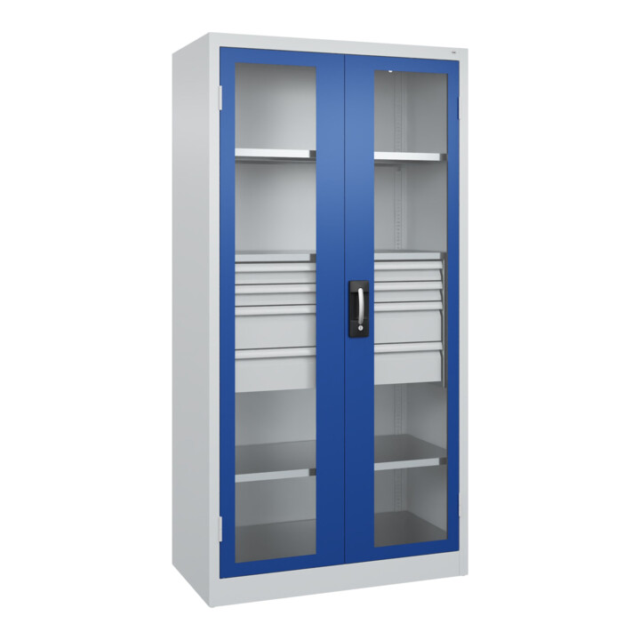 C+P Armoire à charges lourdes Acurado Pro 1950 x 1000 x 500 mm 7035/5010