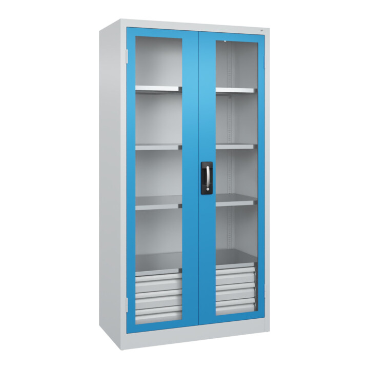 C+P Armoire à charges lourdes Acurado Pro 1950 x 1000 x 500 mm 7035/5012