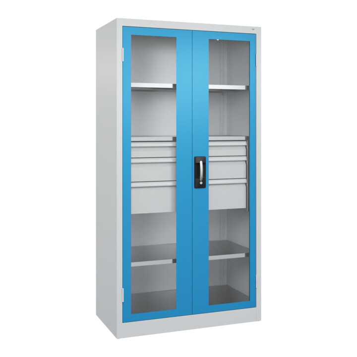 C+P Armoire à charges lourdes Acurado Pro 1950 x 1000 x 500 mm 7035/5012