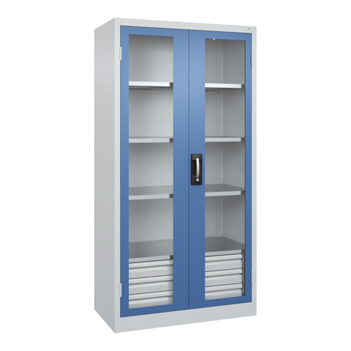 C+P Armoire à charges lourdes Acurado Pro 1950 x 1000 x 500 mm 7035/5023