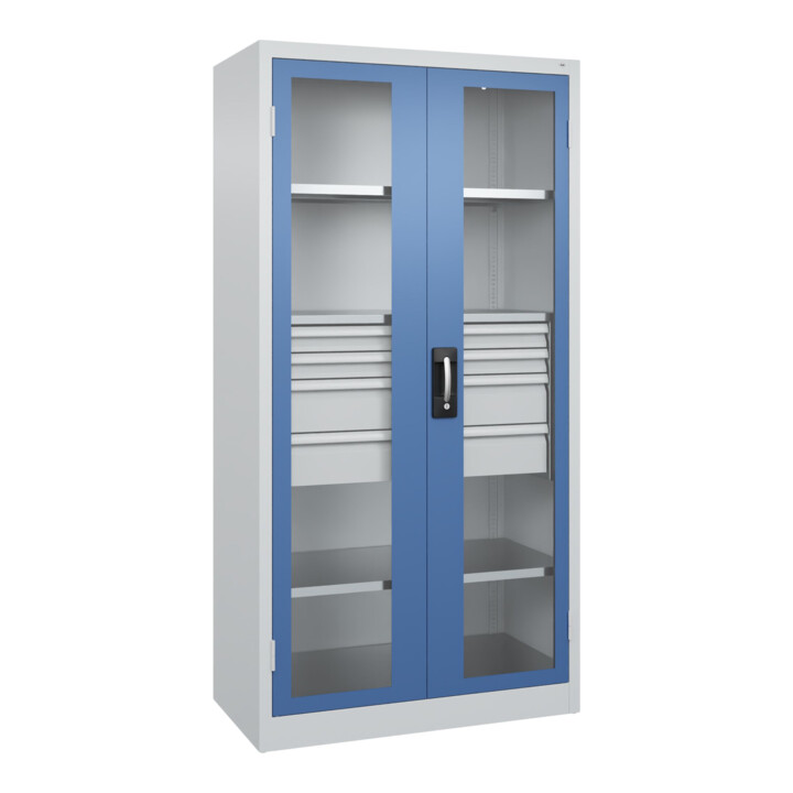 C+P Armoire à charges lourdes Acurado Pro 1950 x 1000 x 500 mm 7035/5023