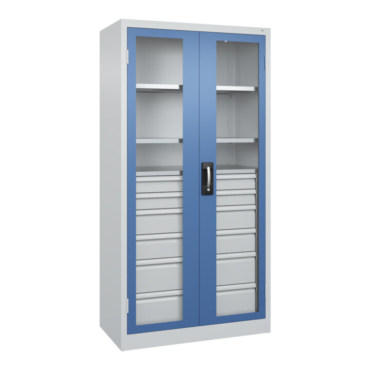 C+P Armoire à charges lourdes Acurado Pro 1950 x 1000 x 500 mm 7035/5023