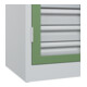 C+P Armoire à charges lourdes Acurado Pro 1950 x 1000 x 500 mm 7035/6011