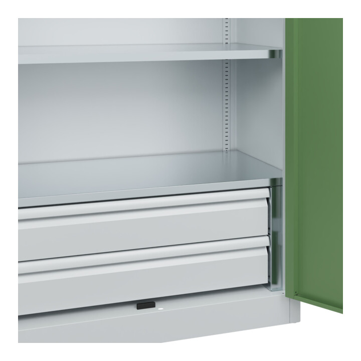 C+P Armoire à charges lourdes Acurado Pro 1950 x 1000 x 500 mm 7035/6011