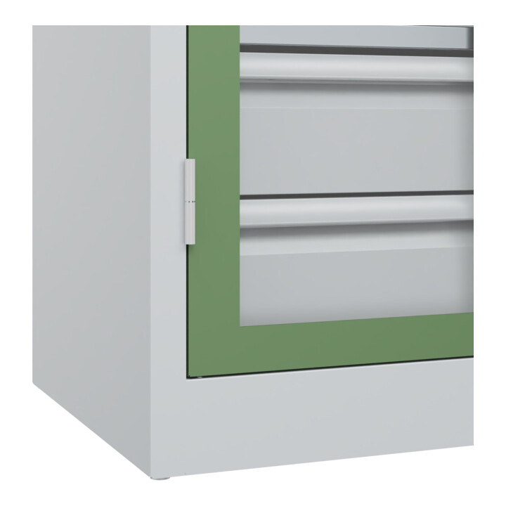 C+P Armoire à charges lourdes Acurado Pro 1950 x 1000 x 500 mm 7035/6011