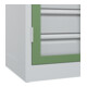 C+P Armoire à charges lourdes Acurado Pro 1950 x 1000 x 500 mm 7035/6011