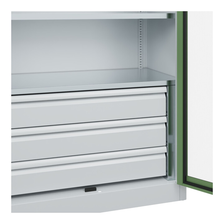 C+P Armoire à charges lourdes Acurado Pro 1950 x 1000 x 500 mm 7035/6011