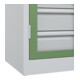 C+P Armoire à charges lourdes Acurado Pro 1950 x 1000 x 500 mm 7035/6011