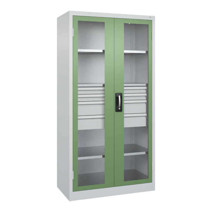 C+P Armoire à charges lourdes Acurado Pro 1950 x 1000 x 500 mm 7035/6011