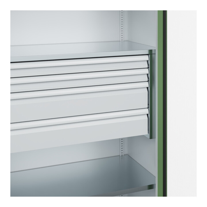 C+P Armoire à charges lourdes Acurado Pro 1950 x 1000 x 500 mm 7035/6011