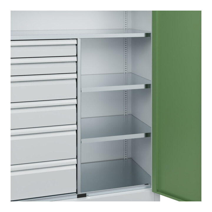 C+P Armoire à charges lourdes Acurado Pro 1950 x 1000 x 500 mm 7035/6011