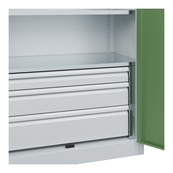 C+P Armoire à charges lourdes Acurado Pro 1950 x 1000 x 500 mm 7035/6011