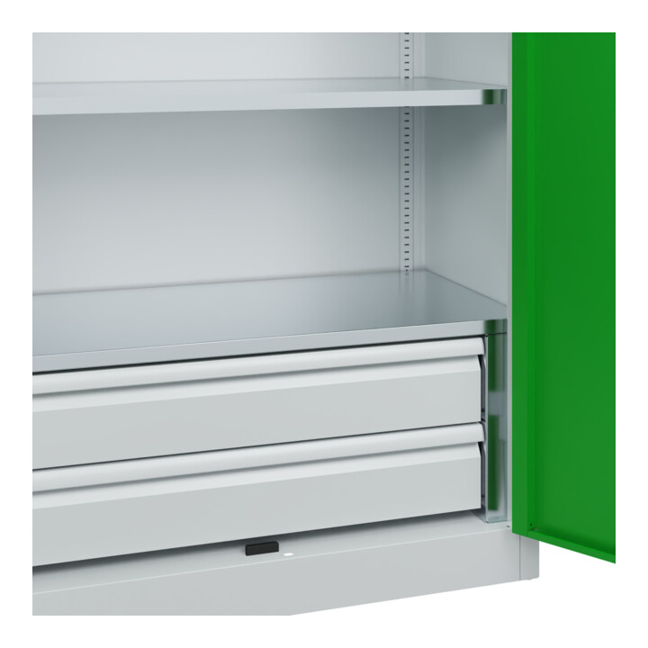 C+P Armoire à charges lourdes Acurado Pro 1950 x 1000 x 500 mm 7035/6037