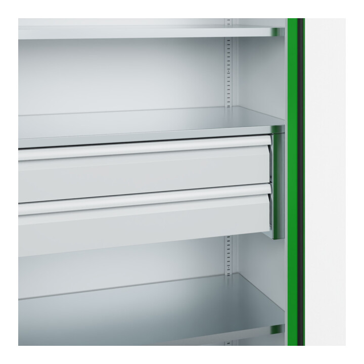 C+P Armoire à charges lourdes Acurado Pro 1950 x 1000 x 500 mm 7035/6037