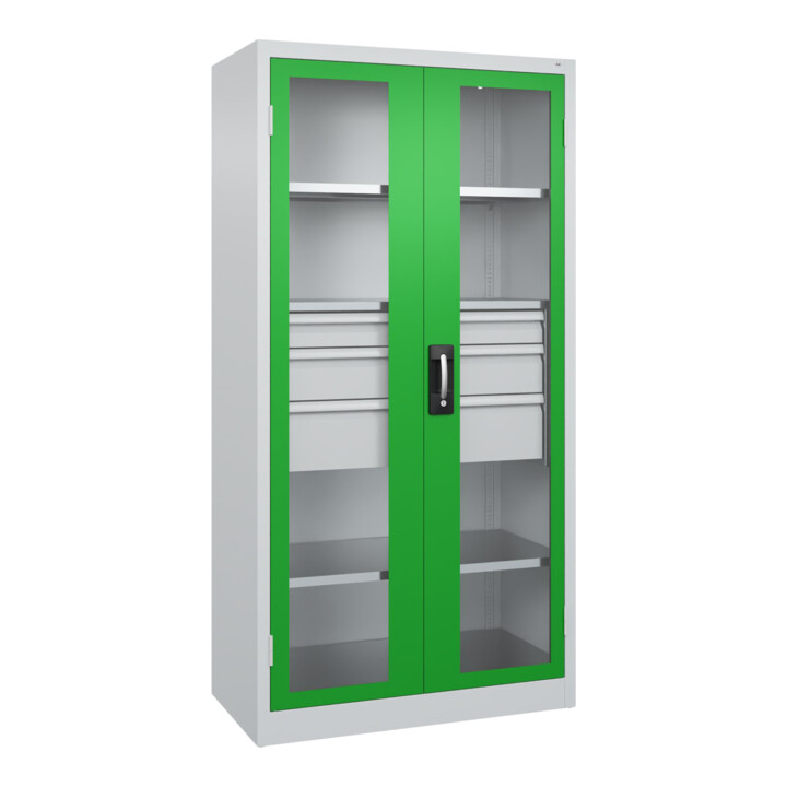 C+P Armoire à charges lourdes Acurado Pro 1950 x 1000 x 500 mm 7035/6037