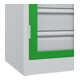 C+P Armoire à charges lourdes Acurado Pro 1950 x 1000 x 500 mm 7035/6037