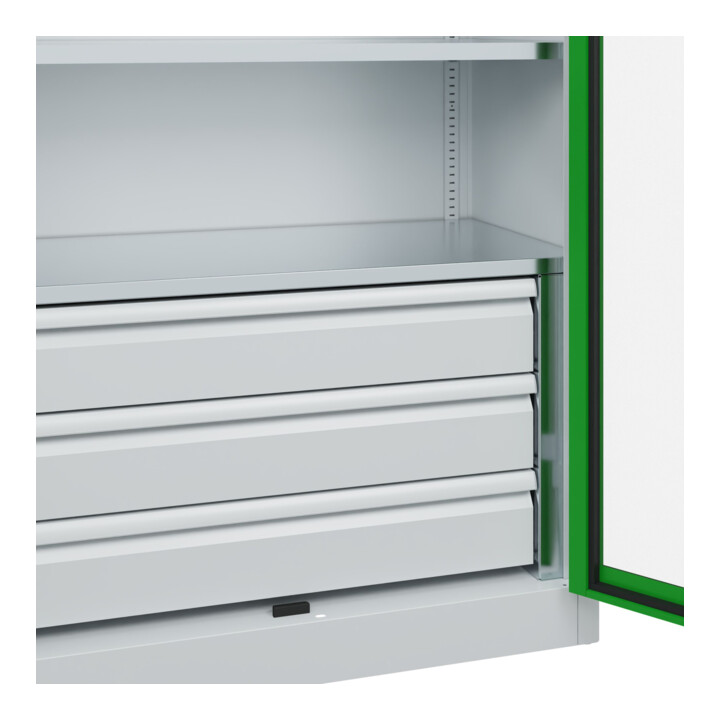 C+P Armoire à charges lourdes Acurado Pro 1950 x 1000 x 500 mm 7035/6037