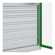 C+P Armoire à charges lourdes Acurado Pro 1950 x 1000 x 500 mm 7035/6037