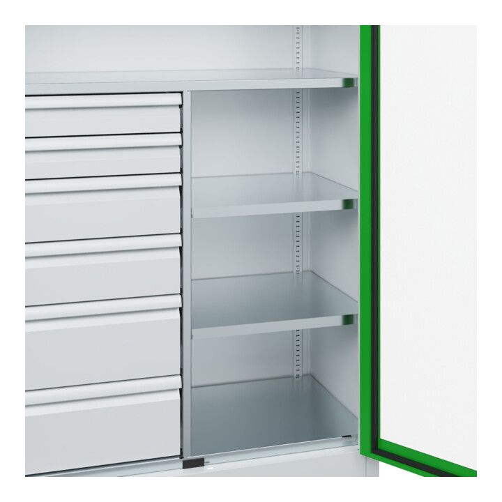C+P Armoire à charges lourdes Acurado Pro 1950 x 1000 x 500 mm 7035/6037