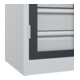 C+P Armoire à charges lourdes Acurado Pro 1950 x 1000 x 500 mm 7035/7016