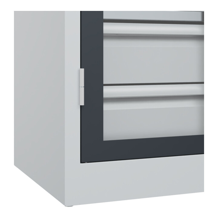 C+P Armoire à charges lourdes Acurado Pro 1950 x 1000 x 500 mm 7035/7016