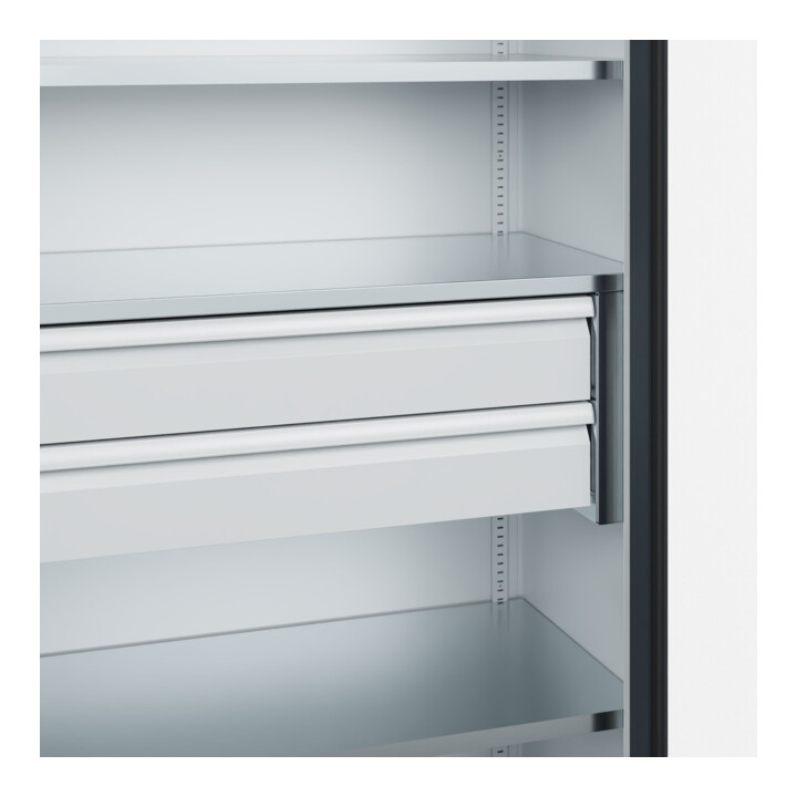 C+P Armoire à charges lourdes Acurado Pro 1950 x 1000 x 500 mm 7035/7016